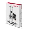 AXAGON PCEA-PSN Kontroler PCIe 1x port równoległy (LPT) + 2x port szeregowy (RS232) 250 kbps, w zestawie SP & LP